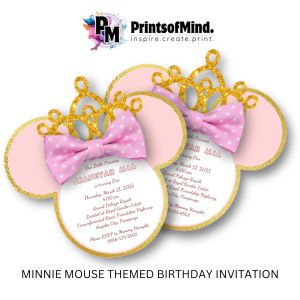 Minnie Mouse Invitation | Personalized Invitation