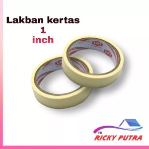 Lakban Kertas 1 Inci Solasiban Kertas solasi isolatip COD