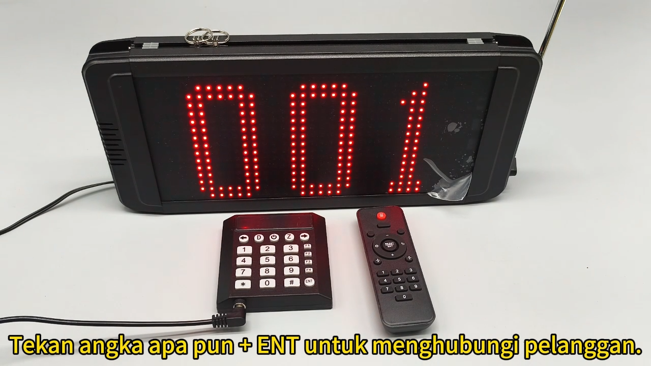 Mengatur Antrian Tanpa Ribet Sistem Panggil Nomor Digital dengan Layar LED Angka & Keypad Loket