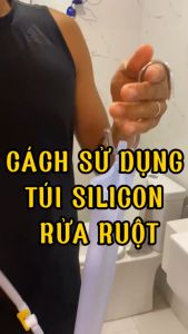 Bộ Túi Truyền Thụt Tháo Đại Tràng Enema Cà Phê Silicon 2 Lít Sử Dụng Nhiều Lần