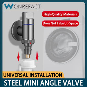 Universal Washing Machine Faucet Automatic Water Stop Valve Mini Angle Valve Special Snap Type Water Nozzle Joint Roller Automatic