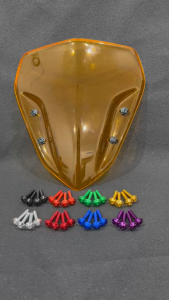 PAKETAN VISOR PLUS BAUT VISOR AEROX 155 NEW OLD AEROX ALPHA SET BAUT CNC VARIASI 4PCS HS55