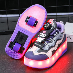 KUOBURENSHENG | Cartoon Childrens Twisting Roller Skates
