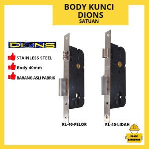 BODY KUNCI MORTISE LOCK KUNCI RUMAH PINTU SET PELOR LIDAH DEKSON SOLID 40MM
