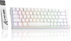 ATTACK SHARK | ATTACK SHARK X68MAX HE Magnetic Gaming Keyboard 68 Keys Hall Effect Switch 8000Hz Rapid Trigger Low Latency CNC Aluminum RGB