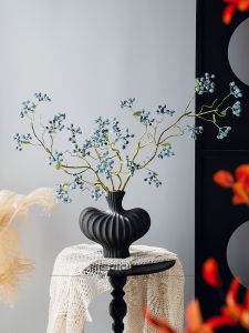 Chinoiserie Zen Style Desktop Fruit Branch-like Berries Home Decorations Luxury Simplicity Ancient Chinese Scenic Vase