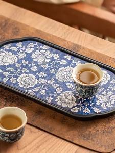 JISU | Khay Trà Kiểu Cổ Thấm Nước Nhanh