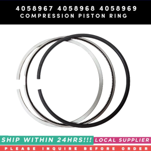 4058967 4058968 4089489 PISTON RING SET 4089489 3PCS/SET COMPATIBLE 3803358 3804500 4024942 3804650 3804637 [LOCAL STOCK. READY TO SHIP WITHIN 24HRS.] FOR CUMMINS NTA855 N14 SHANTUI TY220 SD22