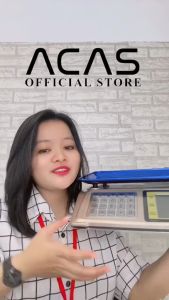 ACAS YZ-618: Timbangan Duduk Digital Jinjing Gagang Tangan Meja Double Display
