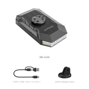 CYCLAMI CL350 Bike Headlight 4000mAh Rechargeable Bicycle Front Lamp 350 Lumens Daytime Cycling Safety Warning Head Light