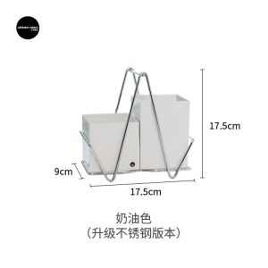 Urban Home Chopsticks Holder Kitchen Utensil Storage Box Spoon Dishwasher Safe Drain Rack Home Use Dining Set Organizer