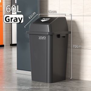 MOLORE | Rectangular Large Capacity Outdoor Household Trash Can 20L