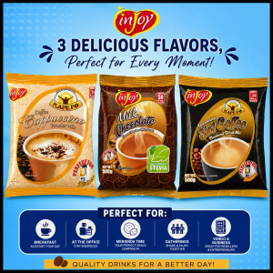 Injoy Coffee Mix - 3 Flavors | Perfect for Home Office & Vendo