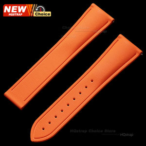 New FKM Rubber Watch Strap Woven Pattern Sports Deployant Watch Band Women Men Universal Replacement Fluoroelastomer Wristband