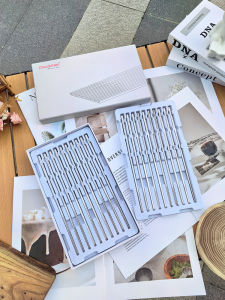 chockmen | Anti-Slip Mirror Finish 316L Stainless Steel Chopsticks 10 Pairs