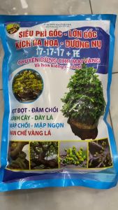 Bộ Phân Bón Kích Thích Kích Thích Hoa & Gốc Xanh - NPK 17-17-17 + TE Dùng Cho Mai Vàng/Hoa Kiểng