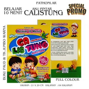 BUKU TK JUMBO - BELAJAR 10 MENIT CALISTUNG UNTUK PAUD DAN TK FULL COLOUR
