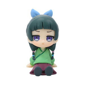 Bandai | Q Version The Apothecary Diaries Maomao Jinshi Mini Figure Anime Periphery Kawaii Sitting Toys Desktop Car Ornaments Model Gift