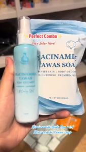 Niacinamide Tawas Body Mist with Tawas Deodorant Spray Anti Odor and Brightening