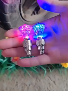 Led Mtb Wheel Air Nozzle Light Bicycle Motorcycle Caps Night Valve Cycling Equipment Tire
