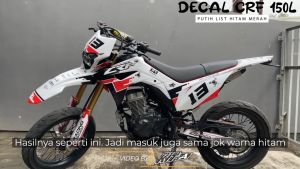 Stiker CRF 150L decal setiker CRF 150L stiker motor GRAFIS MERAH HITAM D-I2-1333 D-I2-744 I2-288