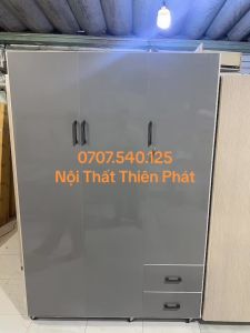 Tủ quần áo nhựa đài loan cao cấp 3 cánh bản lề được lót lõi gỗ chắc chắn miễn phí ship