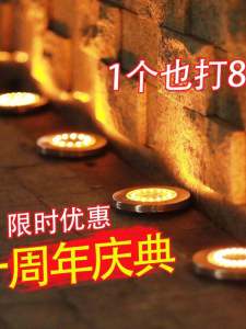 Solar Underground Light Outdoor Yard Lamp Ground Plugged Light Garden Layout House Decorative Lighting Landscape Lawn Lamp