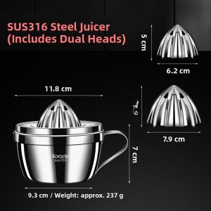 Korade | Manual 316 Stainless Steel Juicer