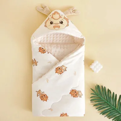 Fancy - Selimut Bayi Selimut Poncho Anak Import Selimut Anak Laki-laki Perempuan Hoodie Ukuran 90x90/Ecobaby Blanket Bahan Cotton Lembut