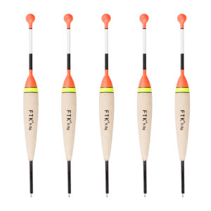 Phao Câu Cá FTK 5 Chiếc Làm Từ Gỗ Thông Barguzinsky Trọng Lượng 3g 4g 5g Phao Nổi Thẳng Đứng Phụ Kiện Câu Cá Chép Kích Thước 14.5cm-17.5cm Gói 1 Hộp