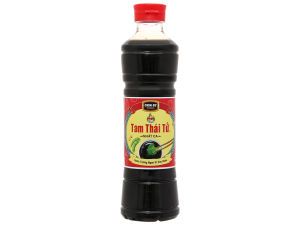 nước tương tam Thái tử nhất ca chai 500ml thơm ngon đậm đà đúng vị từ tương đậu nành nguyên chất 100% ăn chay ăn mặm đều dùng được. hạn sử dụng luôn mới