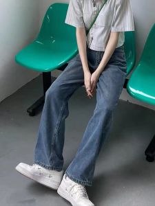 Foya.1 กางเกงยีนส์เอวสูง ขากระบอก ทรงหลวม แต่งเอวแฟชั่น กระดุมสองชั้น ทรงสวย สาวๆห้ามพลาด สินค้างานคุณภาพ พร้อมส่งจ้า #3209