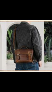 TAS SELEMPANG KUALITAS TINGGI | STYLE KLASIK DAN PRAKTIS | CRAZY HORSE