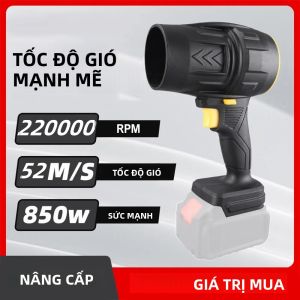 Quạt Phản Lực Turbo 220000RPM Máy Thổi Điện Cầm Tay Công Cụ Loại Bỏ Bụi Tương Thích Với Pin Makita Máy Sấy Không Khí Áp Suất Cao Cho Ô Tô