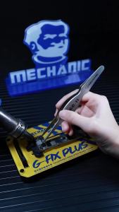 MECHANIC | MECHANIC HUGE-11 Precision High Hardness Wide Body Nonmagnetic Tweezers for Mobile Phone Repair PCB Chip Screws Clamping Tools
