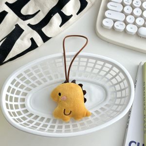 Korean Plush Bear Keychain Name Plate Pendant Kindergarten Name Tape Doll Schoolbag Name Tag Rabbit
