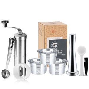 Reusable Coffee Capsule Pods for Three Hearts Cafissimo K FEE Caffitaly Tchibo Coffee Maker Stainless Steel Refill Coffee Filter