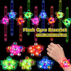 Nurm Light Flash Bracelet Toys Rotating Gyro Watch Kids Gift