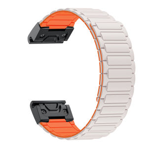 26mm Magnetic Silicone Strap for Garmin Band Fenix 8 7X 7 Pro Fenix 6X 5X 5Plus Tactix 7 Enduro 3 2 Loop Descent Mk1 Bracelet