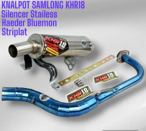 Knalpot Samlong KHR18 Stainles Vario Beat Scoopy Genio Mio Nmax pcx160 Pcx150 Aerox Dll inlet 38