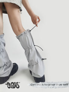 ถุงเท้ากันฝน Solost สำหรับผู้หญิง ฤดูร้อน 2024 ทรงหลวม ปกป้องขา กันแดด กลางแจ้ง สีเทา ถุงเท้ากันหนาว ไนลอน สีสันสดใส