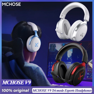 Original MCHOSE V9 Pro Customized Gaming Headphone Tri-mode Esports Earphones Hi-res Music Active Noise Reduction Headsets PC