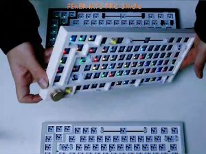 FEKER IK75 Pro Gasket Mechanical Keyboard Kit 75% 83keys 3 Mode RGB Backlit Hot-Swap Customized Keyboard Kit with 3pin/5pin Switch Sockets Bluetooth 5.0/Wired/2.4GHz DIY Keyboard Kit