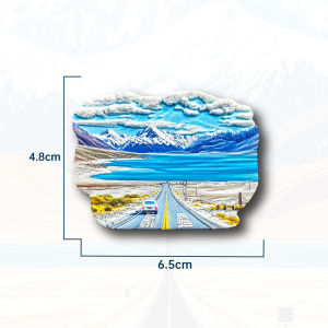 Travel Souvenir Magnets 3D Magnetic Sticker Home Decorative Sticker Lake Karakul Ice Crystal Ball Shape Fridge Magnet