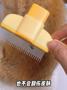 Sikat Haiwan 猫咪梳子狗狗梳子Pet Comb Long Hair Dense Teeth 排梳长毛密齿针梳开结去浮毛神器 Grooming Brushes Detangle Fur
