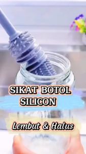 MYX Store SIKAT PEMBERSIH BOTOL BAYI GAGANG PANJANG BAHAN SILIKON BRUSH SIKAT CUCI GELAS SERBAGUNA