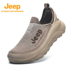 Jeep | Jeep Mens Sport Casual Hiking Shoes Breathable Mesh Lightweight Outdoor Mountain Climbing Shoes Soft Bottom Heightening