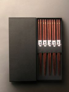 JOTO | Anti-slip and Mold-resistant Wooden Chopsticks for Small Families with Creative Letter Design