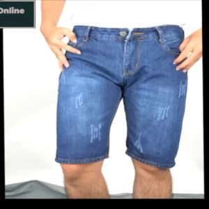 Quần short jean nam ngắn chất bò cao cấp rách xước VNO57