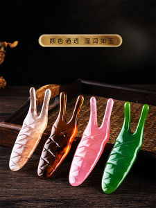 Resin Nasal Scraper Beauty Meridian Muscle-Poking Stick Nose Bridge Nose Ear Massage Tool Manual Acupuncture Pen Beauty Facial Scraping